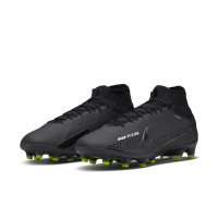 Nike Zoom Mercurial Superfly Elite 9 Artificial Grass Football Shoes (AG) Black Grey Neon Yellow