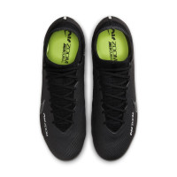 Nike Zoom Mercurial Superfly Elite 9 Iron-stud Football Shoes (SG) Anti-Clog Black Grey Neon Yellow