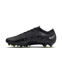 Nike Zoom Mercurial Vapor Elite 15 Artificial Grass Football Shoes (AG) Black Grey Neon Yellow