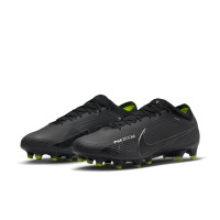Nike Zoom Mercurial Vapor Elite 15 Artificial Grass Football Shoes (AG) Black Grey Neon Yellow