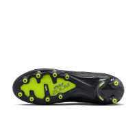 Nike Zoom Mercurial Vapor Elite 15 Artificial Grass Football Shoes (AG) Black Grey Neon Yellow
