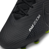 Nike Zoom Mercurial Vapor Elite 15 Artificial Grass Football Shoes (AG) Black Grey Neon Yellow