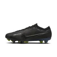 Nike Zoom Mercurial Vapor 15 Elite IJzeren-Nop Voetbalschoenen (SG) Anti-Clog Zwart Grijs Neon Geel