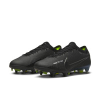 Nike Zoom Mercurial Vapor Elite 15 Iron-stud Football Shoes (SG) Anti-Clog Black Grey Neon Yellow