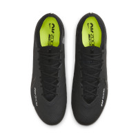 Nike Zoom Mercurial Vapor Elite 15 Iron-stud Football Shoes (SG) Anti-Clog Black Grey Neon Yellow