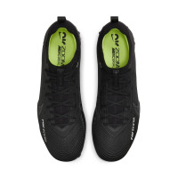 Nike Zoom Mercurial Vapor 15 Pro Turf Voetbalschoenen (TF) Zwart Grijs Felgeel