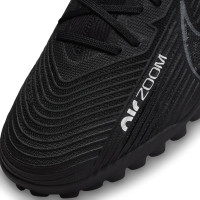 Nike Zoom Mercurial Vapor 15 Pro Turf Voetbalschoenen (TF) Zwart Grijs Felgeel