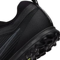 Nike Zoom Mercurial Vapor 15 Pro Turf Voetbalschoenen (TF) Zwart Grijs Felgeel
