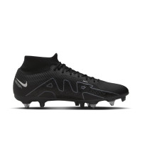 Nike Zoom Mercurial Superfly Academy 9 Iron-stud Football Shoes (SG) Anti-Clog Black Grey Neon Yellow