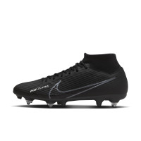Nike Zoom Mercurial Superfly Academy 9 Iron-stud Football Shoes (SG) Anti-Clog Black Grey Neon Yellow