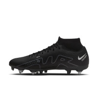Nike Zoom Mercurial Superfly Academy 9 Iron-stud Football Shoes (SG) Anti-Clog Black Grey Neon Yellow