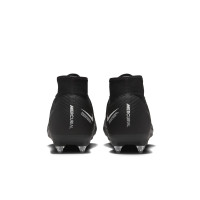 Nike Zoom Mercurial Superfly Academy 9 Iron-stud Football Shoes (SG) Anti-Clog Black Grey Neon Yellow
