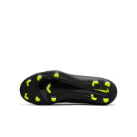 Nike Mercurial Superfly Club 9 Grass/ Artificial Grass Football Shoes (MG) Kids Black Grey White Neon Yellow