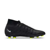 Nike Mercurial Superfly 9 Club Gras/Artificial Grass Football Shoes (MG) Black Grey Neon Yellow