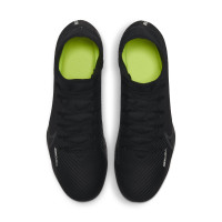 Nike Mercurial Superfly 9 Club Gras/Artificial Grass Football Shoes (MG) Black Grey Neon Yellow