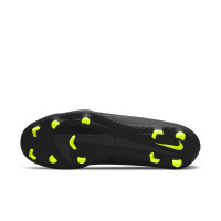 Nike Mercurial Vapor 15 Club Grass/Artificial Grass Football Shoes (MG) Black Grey Neon Yellow