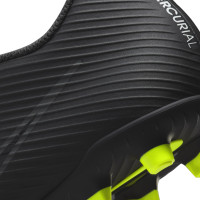 Nike Mercurial Vapor 15 Club Grass/Artificial Grass Football Shoes (MG) Black Grey Neon Yellow