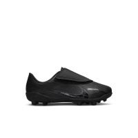 Nike Mercurial Vapor 15 Club Velcro Gras / Kunstgras Voetbalschoenen (MG) Kids Zwart Grijs