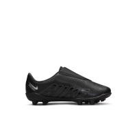 Nike Mercurial Vapor 15 Club Velcro Gras / Kunstgras Voetbalschoenen (MG) Kids Zwart Grijs