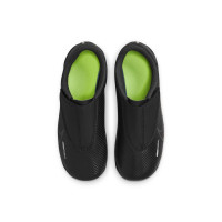 Nike Mercurial Vapor 15 Club Velcro Gras / Kunstgras Voetbalschoenen (MG) Kids Zwart Grijs
