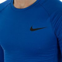 Nike Pro Compression Long Sleeve Shirt Dark Blue Black KNVBshop
