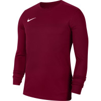 Nike DRY PARK VII Long Sleeve Football Shirt Burgundy