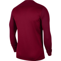 Nike DRY PARK VII Long Sleeve Football Shirt Burgundy
