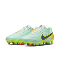 Nike Tiempo Legend Academy 9 Grass/Artificial Turf Football Shoes (MG) Green Orange Yellow