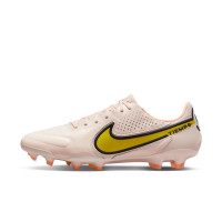 Nike Tiempo Legend Elite 9 Gras Voetbalschoenen (FG) Beige Zwart Geel