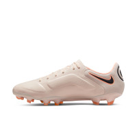 Nike Tiempo Legend Elite 9 Gras Voetbalschoenen (FG) Beige Zwart Geel