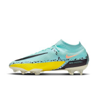 Nike Phantom Elite GT2 Dynamic Fit Gras Voetbalschoenen (FG) Blauw Zwart Geel