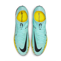 Nike Phantom Elite GT2 Dynamic Fit Grass Football Shoes (FG) Blue Black Yellow