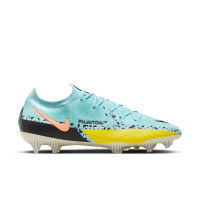 Nike Phantom Elite Voetbalschoenen (FG) Blauw Zwart Roze Geel - KNVBshop.nl