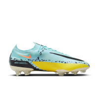 Nike Phantom Elite GT2 Gras Voetbalschoenen (FG) Blauw Zwart Roze Geel