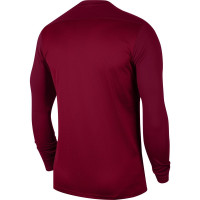 Nike Park VII Kids Long Sleeve Football Shirt Dark Red White