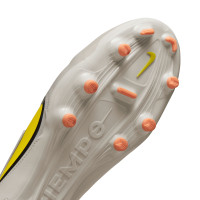 Nike Tiempo Legend Academy 9 Grass/Artificial Grass Football Shoes (MG) Beige Yellow Orange