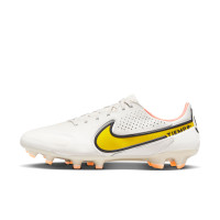 Nike Tiempo Legend Pro 9 Gras Voetbalschoenen (FG) Beige Geel Zwart Oranje