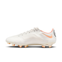 Nike Tiempo Legend Pro 9 Gras Voetbalschoenen (FG) Beige Geel Zwart Oranje