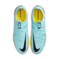 Nike Phantom Pro GT2 Gras Voetbalschoenen (FG) Blauw Zwart Roze Geel