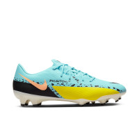 Nike Phantom Academy GT2 Grass/Artificial Grass Football Shoes (MG) Blue Black Yellow