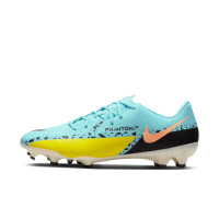 Nike Phantom Academy GT2 Grass/Artificial Grass Football Shoes (MG) Blue Black Yellow