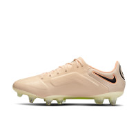 Nike Tiempo Legend Elite 9 Iron-stud Football Shoes (SG) Anti-Clog Beige Yellow Black
