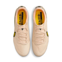Nike Tiempo Legend Elite 9 Iron-stud Football Shoes (SG) Anti-Clog Beige Yellow Black