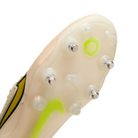 Nike Tiempo Legend Elite 9 Iron-stud Football Shoes (SG) Anti-Clog Beige Yellow Black