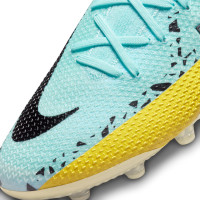 Nike Phantom Elite GT2 Kunstgras Voetbalschoenen (AG) Blauw Zwart Roze Geel