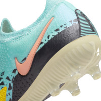 Nike Phantom Elite GT2 Kunstgras Voetbalschoenen (AG) Blauw Zwart Roze Geel