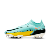 Nike Phantom Academy GT2 Dynamic Fit Gras / Kunstgras Voetbalschoenen (MG) Blauw Zwart Roze Geel