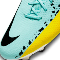 Nike Phantom Academy GT2 Dynamic Fit Gras / Kunstgras Voetbalschoenen (MG) Blauw Zwart Roze Geel