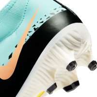 Nike Phantom Academy GT2 Dynamic Fit Gras / Kunstgras Voetbalschoenen (MG) Blauw Zwart Roze Geel