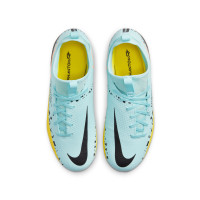 Nike Phantom Academy GT2 Dynamic Fit Grass/Artificial Grass Football Shoes (MG) Kids Blue Black Yellow